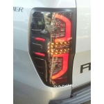 ไฟท้าย โคมไฟท้านย LED ฟอร์ด เรนเจอร์ All New Ford Ranger 2012 ดำ Smoke ควันบุหรี่  ยูเรนัท ส่งฟรี